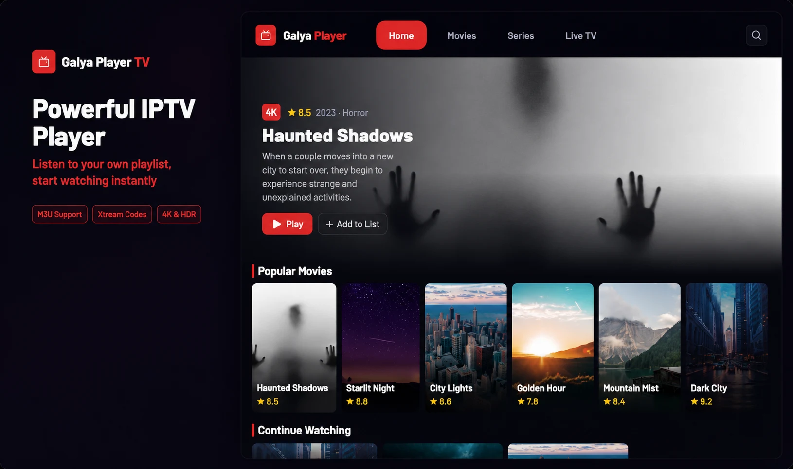 Galya IPTV Player screenshot